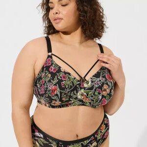Torrid Floral Print Bra